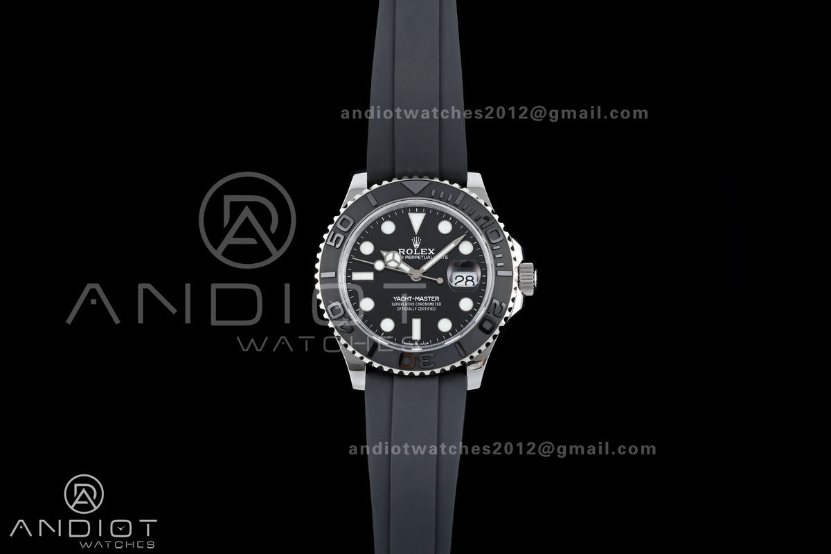 Yacht-Master 42mm 226659 GMF 1:1 Best Edition Black Dial on Oysterflex Strap JH3235 (Free Sprung)